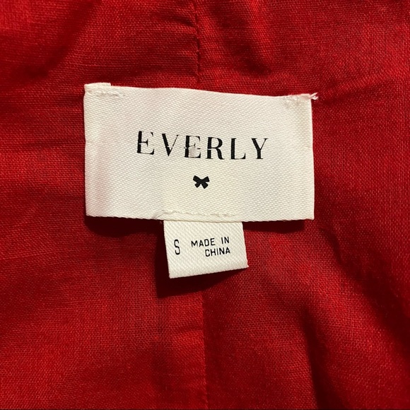 Everly Red Ruffle Sleeveless Spaghetti Strap Wrap Top - Picture 4 of 5